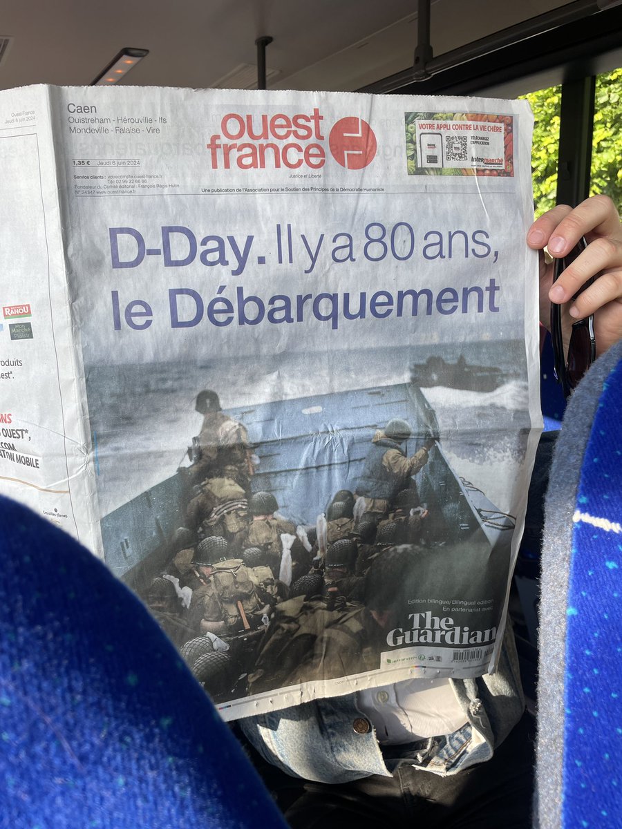 rouyer15's tweet photo. Départ navette presse pour le centre Juno beach à Courseulles sur Mer pour une cérémonie hommage organisée par le Canada en présence du prince William et Justin Trudeau. https://t.co/5TMENNWSQw