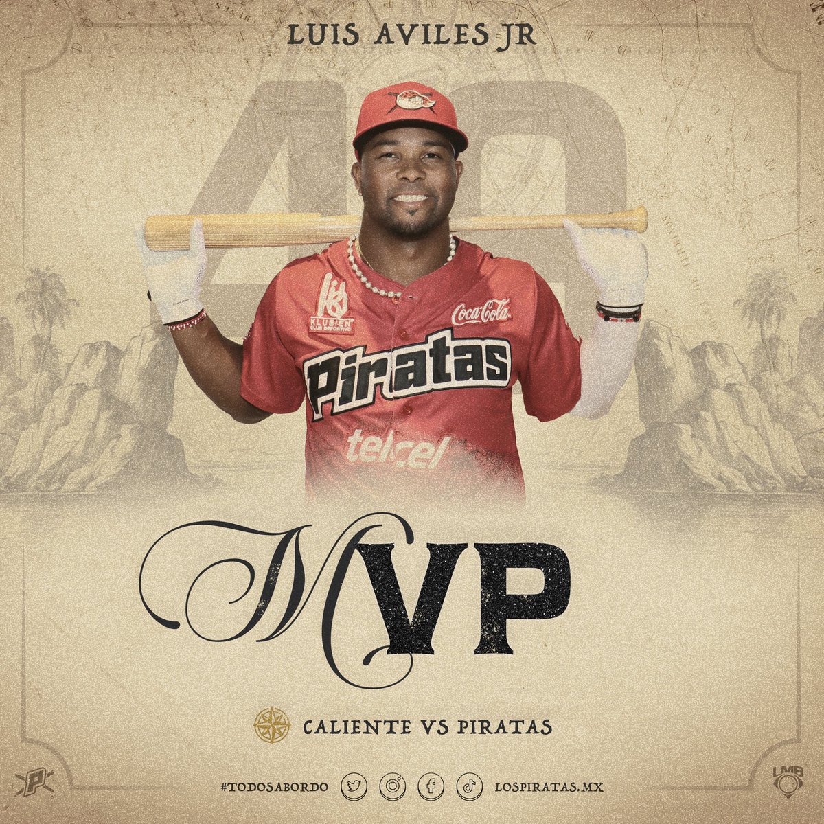 LosPiratasMx's tweet photo. MVP MVP MVP: @LJaviles99_Jr 

Pura candela y sazón 👌🏼🏴‍☠️🫡 #TodosABordo https://t.co/PtblWppj8R