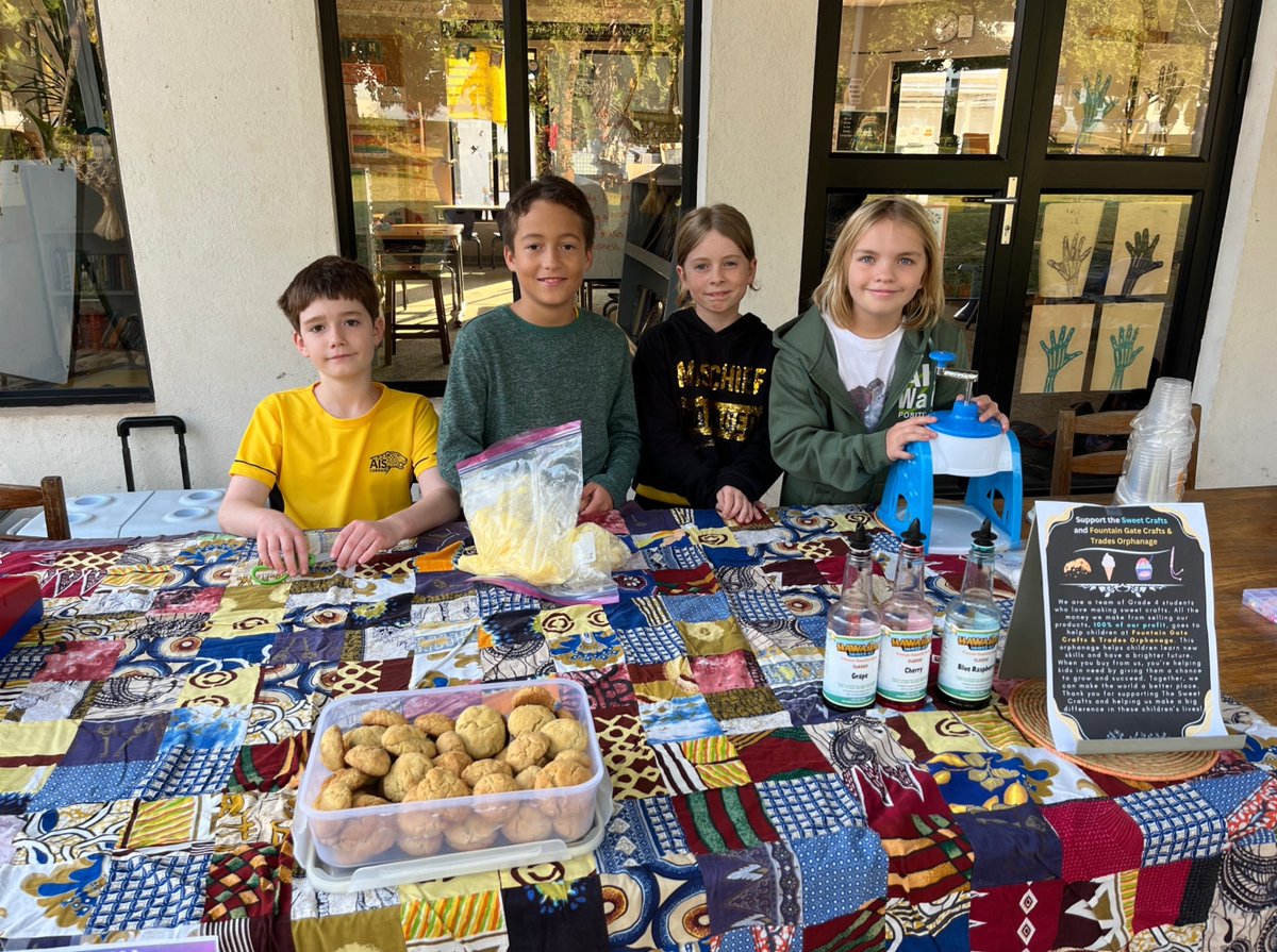 AISLusaka's tweet photo. Grade 4 was buzzing with excitement for the grand opening of their market stalls! For their final unit of inquiry, students explored how people combine their passions with business knowledge to become successful entrepreneurs. https://t.co/Hp99YFwLs6