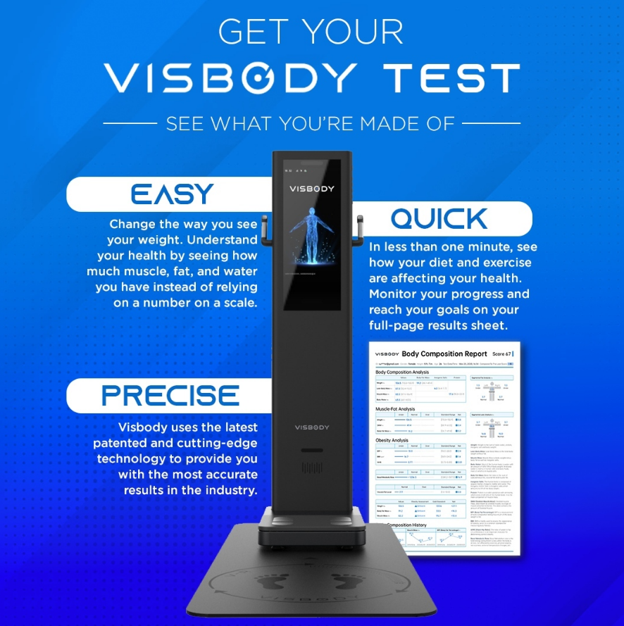 VisbodyOfficial's tweet photo. EASY + PRECISE + QUICK + INNOVATIVE
What more could you want in a body scanner?
Get your Visbody test and see what you're made of 💪
#visbody #bodyscanner #bodycomposition #fitness #gym #sports #fatloss #health #yoga #pilates #wellness https://t.co/EZW4ZtsVNf