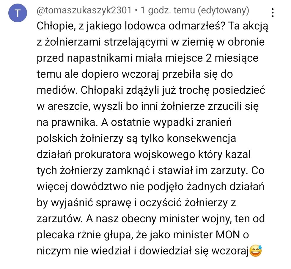 DuchPrawdy's tweet photo. Minister "Ochrony Narodowej @KosiniakKamysz  NATYCHMIAST DO DYMISJI! #MON_GOV_PL #donaldtusk To jest ewidentny dowód na antypolski spisek to co wy robicie! Minister Obrony Narodowej NIE MIAŁ WIEDZY na temat podległych żołnierzy w tak ważnym temacie!? Prokurator wojskowy, który wydał ten nakaz powinien siedzieć długie lata w więzieniu za zdradę.