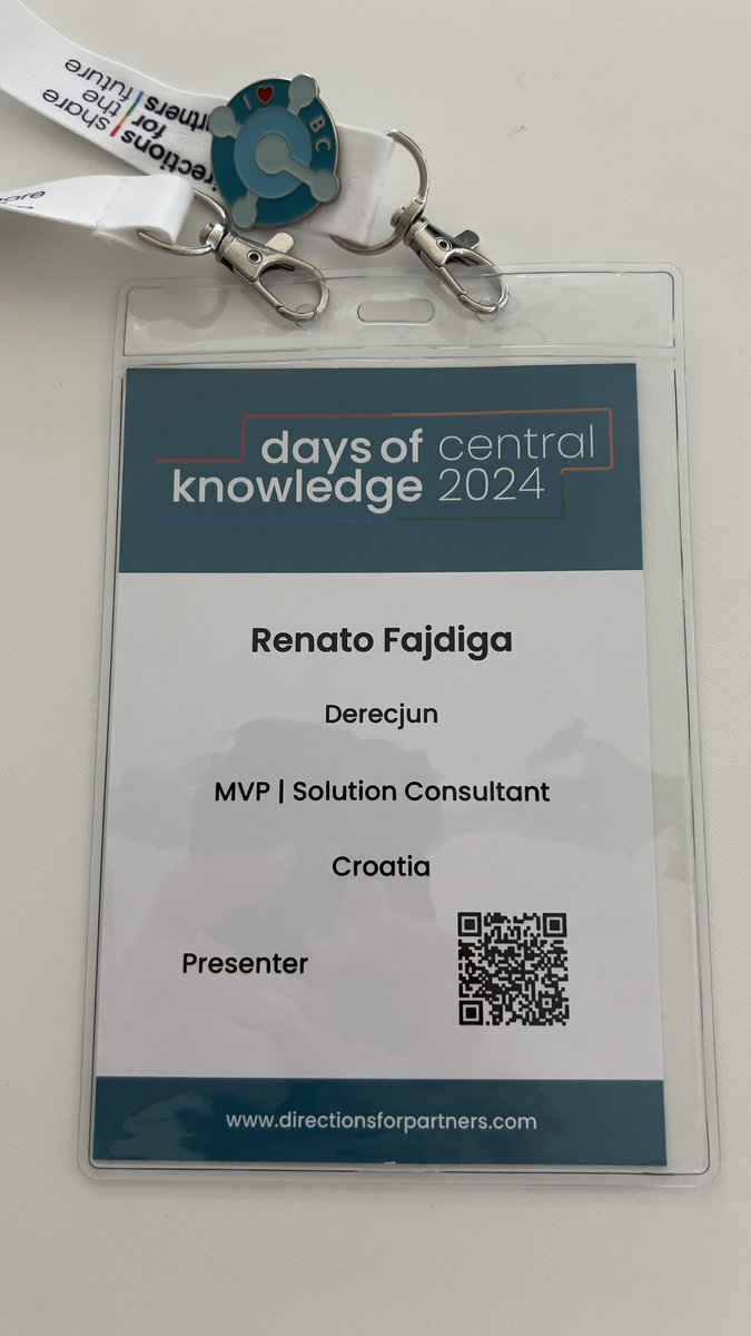 rfajdiga's tweet photo. Welcome to @DaysOfKnowledge @DirectionsEMEA #DOKCentral2024

#msdyn365bc #powerplatform https://t.co/NqU2ZqDaYG