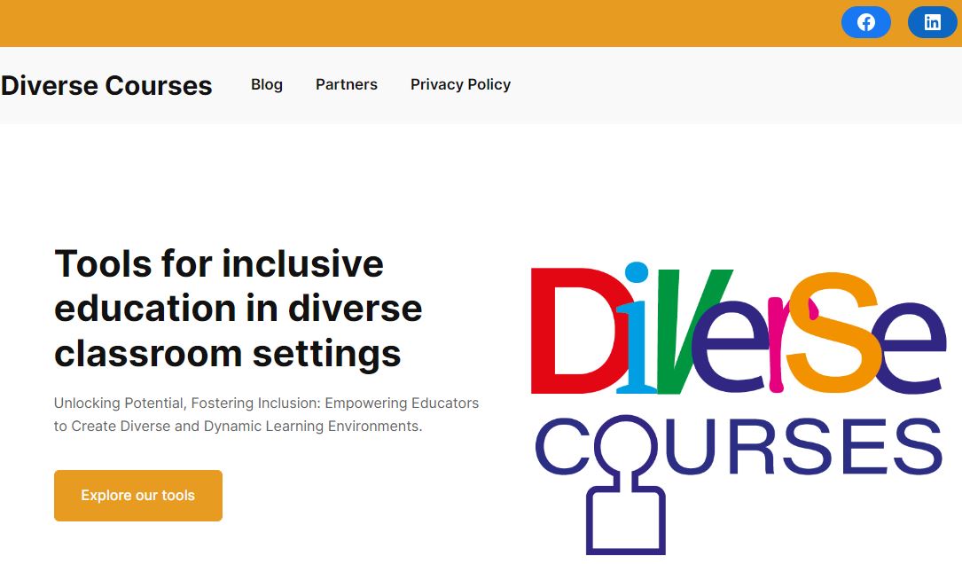 Anunciamos el estreno de la página web del proyecto, que albergará una serie de recursos diseñados para ayudar a los educadores a abordar la diversidad en el aprendizaje de adultos.‍

Visita ya nuestra web: diversecourses.eu

#ErasmusPlus #DiverseCourses #InclusionMatters