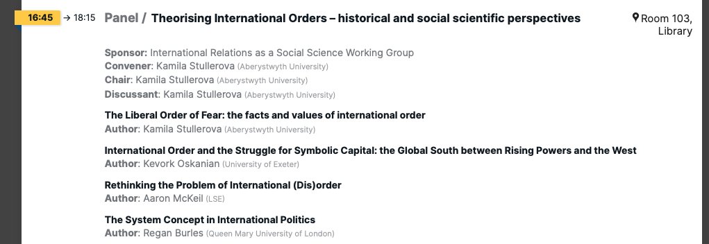 IRSocialScience's tweet photo. Two exciting @IRSocialScience panels scheduled today at this year's @MYBISA conference.

Everyone welcome! https://t.co/cZi5WhC4Pg