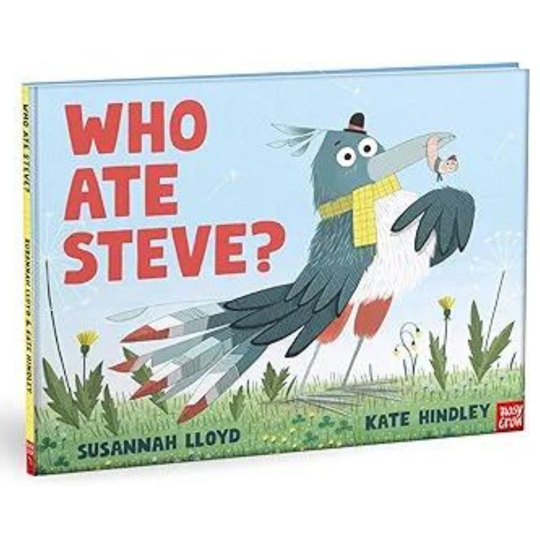 Susannah_Lloyd's tweet photo. WHO ATE STEVE by me and the hilarious Kate Hindley is out TODAAAYYY!!!!! I am so excited! 

Published by @nosycrow ❤️

Welcome to this extremely interesting book about size.

Marcel is a bird. He is big.

Steve is a worm, and he is . . . Wait a minute!

Steve has DISAPPEARED! https://t.co/Nxokwj6E4q