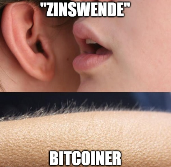 EZB senkt den Leitzins um 0,25%, trotz der zuletzt gestiegenen Inflationszahlen.

Der #Bitcoin-Kurs stiegt daraufhin minimal. Das zeigt entweder, dass die Zinswende eingepreist war oder dass die EZB im Vergleich zur FED irrelevant ist.

Wenn die Inflation wieder anzieht