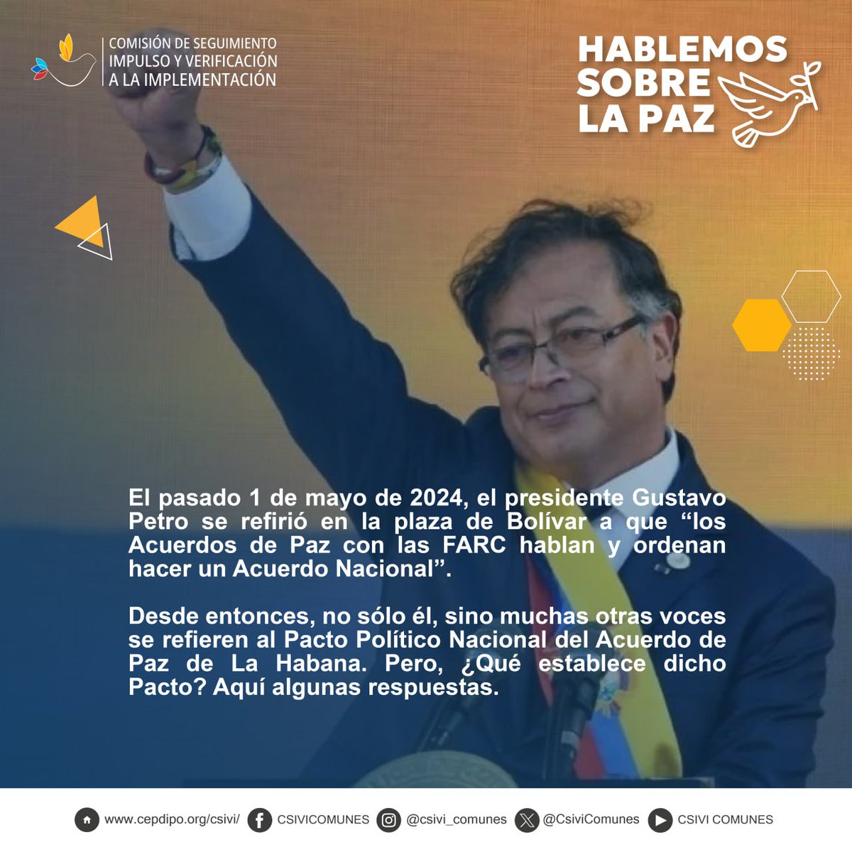 CsiviComunes's tweet photo. 🟢 #CSIVIenCoyuntura
A propósito de la discusión sobre el #PactoPolíticoNacional - #HablemosDePaz https://t.co/Orbc30spZJ