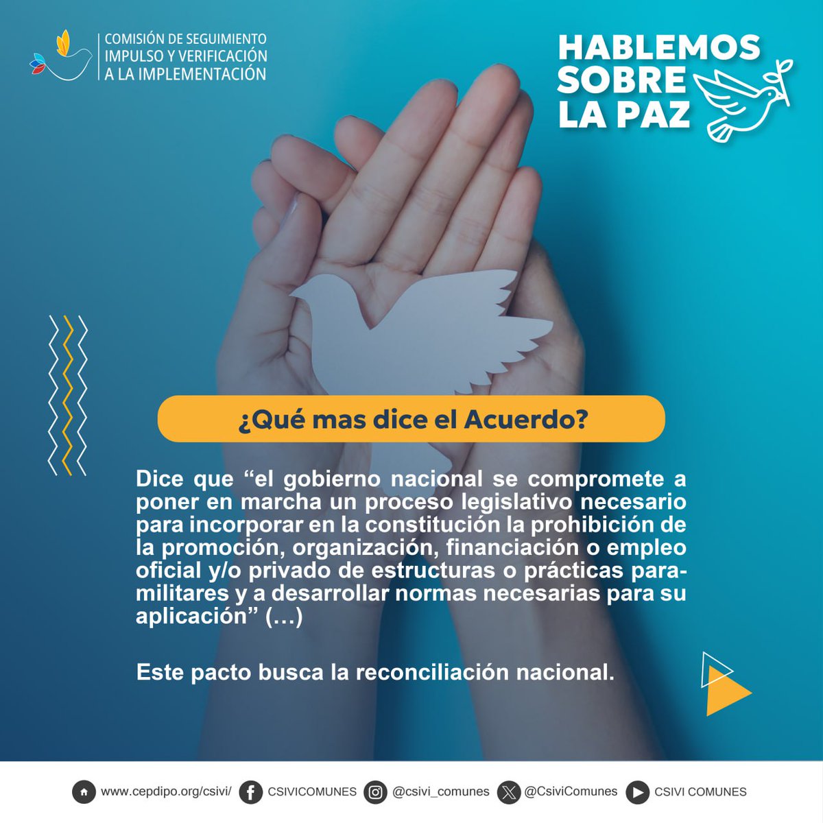 CsiviComunes's tweet photo. 🟢 #CSIVIenCoyuntura
A propósito de la discusión sobre el #PactoPolíticoNacional - #HablemosDePaz https://t.co/Orbc30spZJ