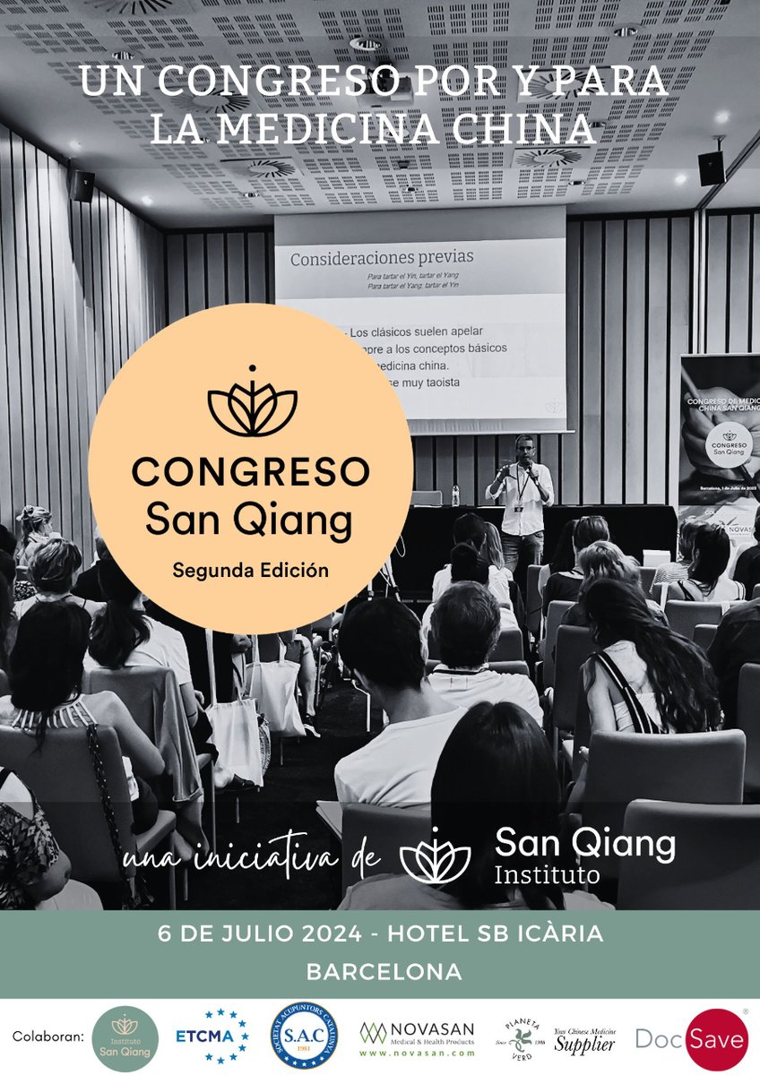 Este año volvemos al Congreso del  Instituto San Qiang el próximo  6 de julio. Un congreso por y para la Medicina China que se celebrará en el Hotel SB Icària de Barcelona. Acércate a nuestro stand y descubre nuestras novedades

#novasanmtc 
#medicinatradicionalchina 
#mtc