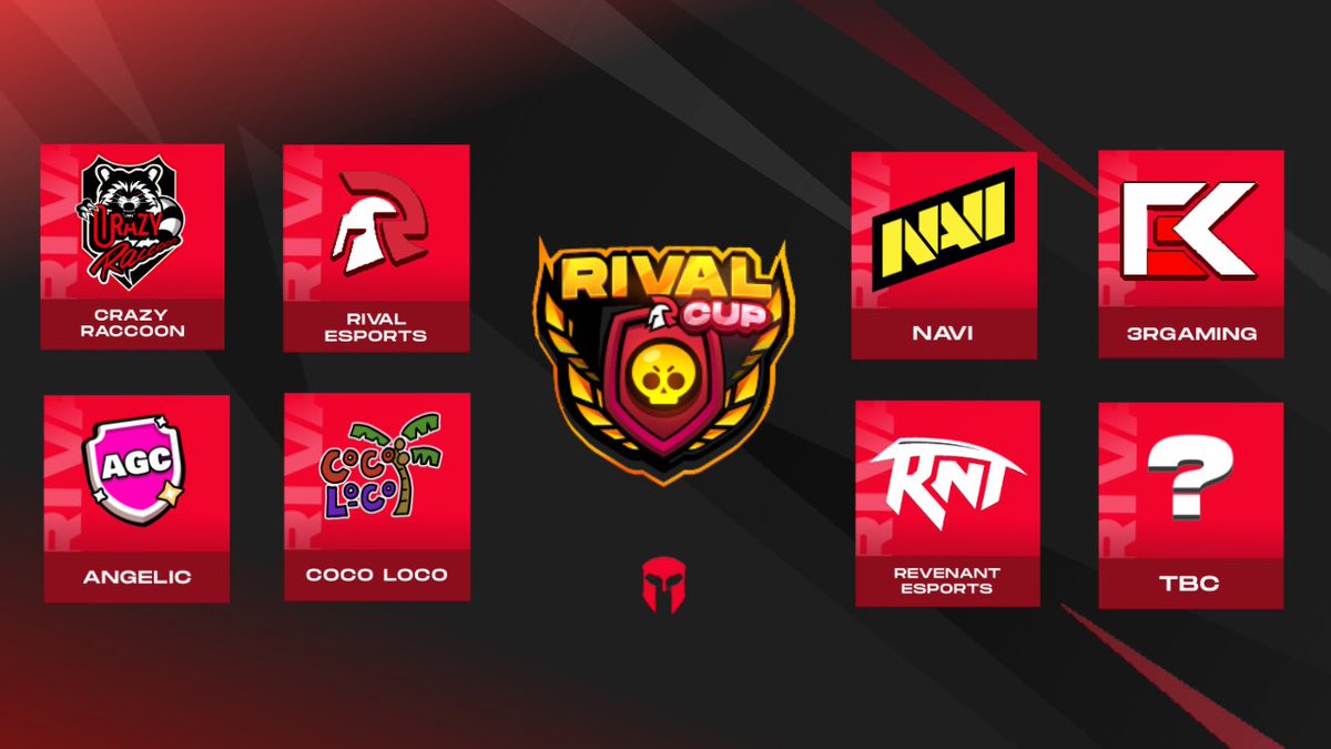 The APAC Rival Cup is here! 🔥

- 7 best teams in APAC invited ✅
- 1 spot for the community ✅
- Double Elimination ✅

Full announcement &amp; info on discord.gg/rivalesportshq 🫡 

#RivalCup | #BrawlStars