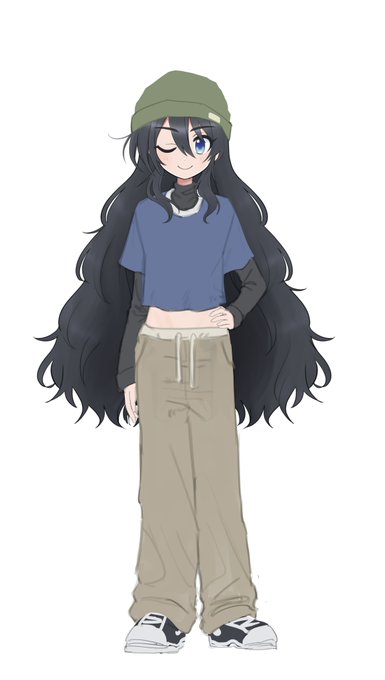 「layered sleeves long hair」 illustration images(Latest)