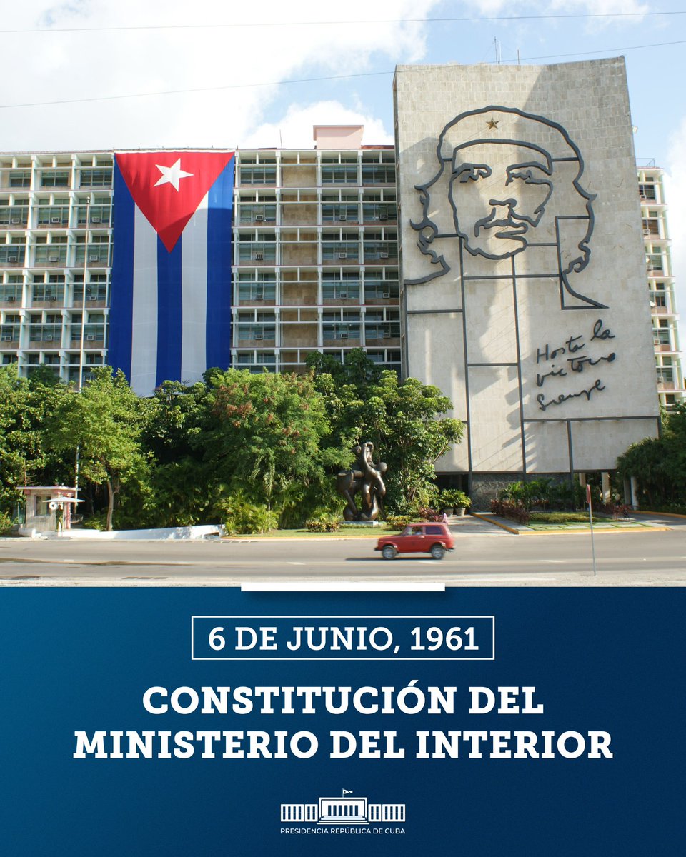 Abrazo y felicitaciones a los jefes, oficiales y combatientes del Ministerio del Interior, que honran la legendaria historia de la institución, defendiendo la seguridad de la nación y la tranquilidad ciudadana, con el coraje de sus fundadores.

#UnaHistoriaJuntos 🇨🇺