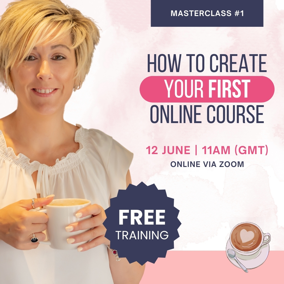 Ready to turn your valuable knowledge into 💰?

I am excited to announce my FREE upcoming masterclass, ‘How to Create Your First Online Course’ 🎉

Join me next Wednesday 12th June at 11am (GMT)

bit.ly/3QrwVO4

#OnlineCourse #freemasterclass #businesstips