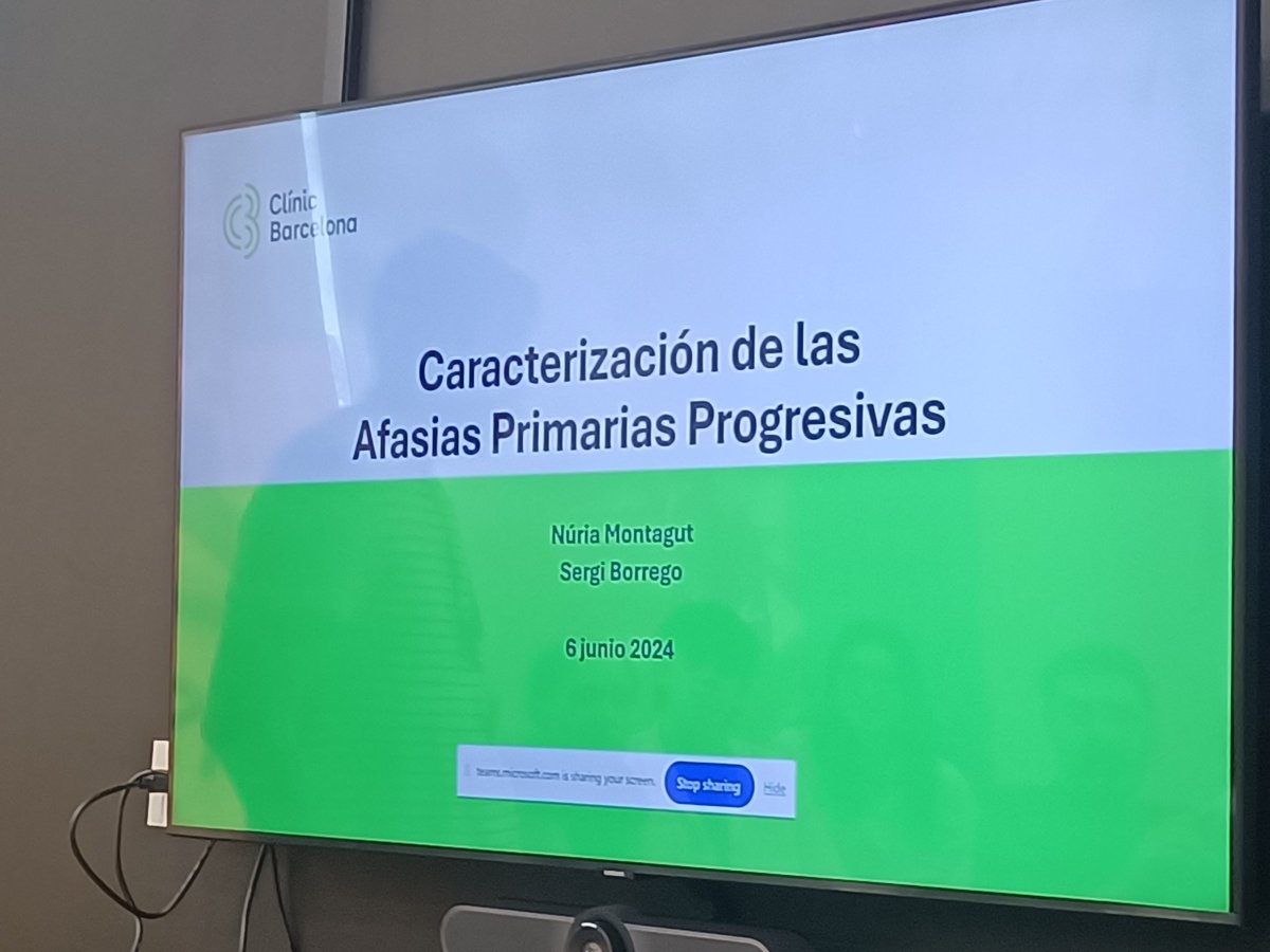 Albert Llado (@alladopl) on Twitter photo Comencem la sessió científica a hospital de dia de malalties neurodegeneratives <a href="/hospitalclinic/">Hospital Clínic</a> Avui Dr <a href="/BorregoSergi/">Sergi Borrego</a> i Dra Núria Montagut ens parlaran de les afàsies primàries progressives, causades per diferents malalties neurodegeneratives <a href="/Alz_ClinicBCN/">Unitat d’Alzheimer i altres Trastorns Cognitius</a> Comencem la sessió científica a hospital de dia de malalties neurodegeneratives <a href="/hospitalclinic/">Hospital Clínic</a> Avui Dr <a href="/BorregoSergi/">Sergi Borrego</a> i Dra Núria Montagut ens parlaran de les afàsies primàries progressives, causades per diferents malalties neurodegeneratives <a href="/Alz_ClinicBCN/">Unitat d’Alzheimer i altres Trastorns Cognitius</a>