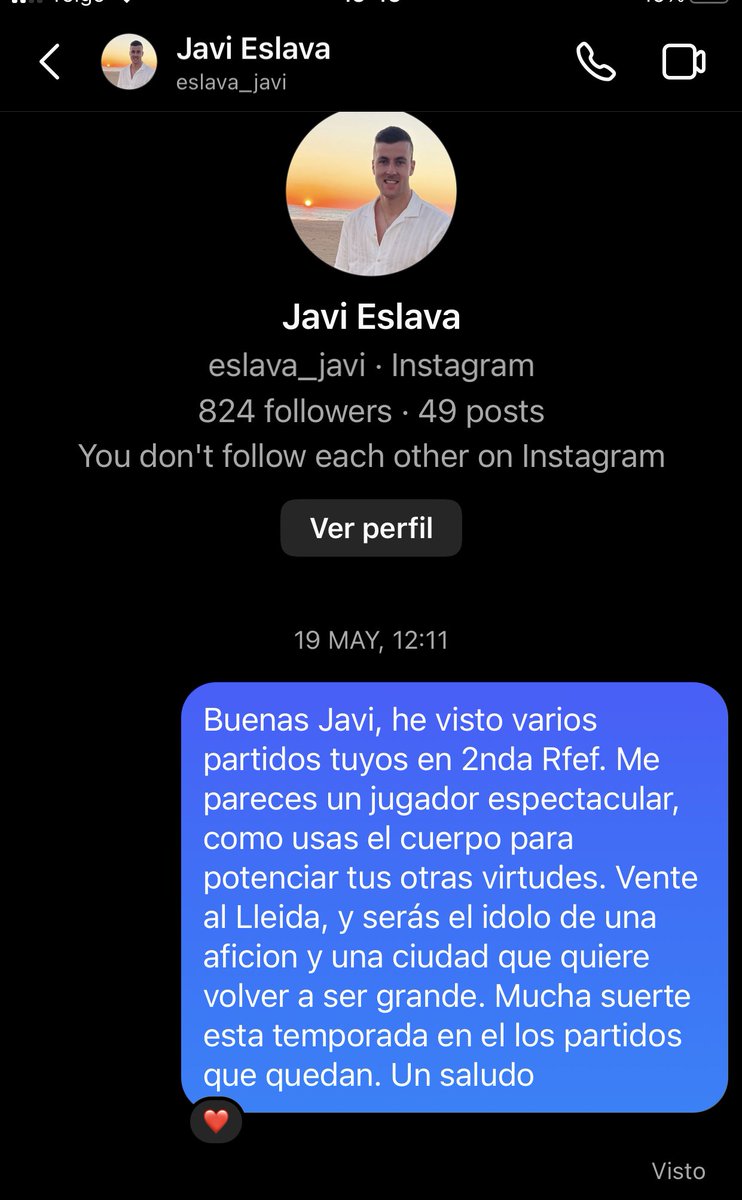 xavidominguez99's tweet photo. @LuisPereiraBarr Presi, ficha a Javi Eslava, jugador top para esta categoria. Seria la primera piedra del nuevo proyecto y aportaría ilusión y hambre, aspectos que han faltado este año en la plantilla. 
Un saludo. https://t.co/Xb2gd6eWZF