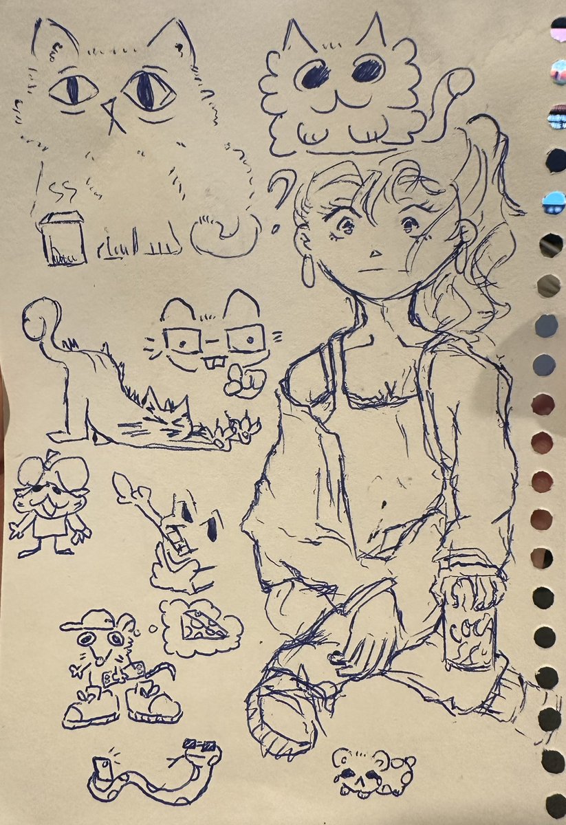 tereibun's tweet photo. The original sketch on paper, feeling happy that I got the pose right https://t.co/vA3WMoZs9c