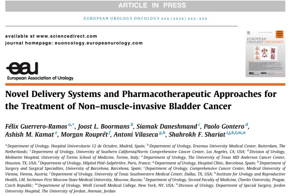 Antoni Vilaseca (@tonivilaseca) on Twitter photo A new era is coming for the treatment of NMIBC. Don’t miss this updated summary <a href="/EurUrolOncol/">European Urology Oncology</a>
authors.elsevier.com/c/1jDEc9Cfv--d… A new era is coming for the treatment of NMIBC. Don’t miss this updated summary <a href="/EurUrolOncol/">European Urology Oncology</a>
authors.elsevier.com/c/1jDEc9Cfv--d…
