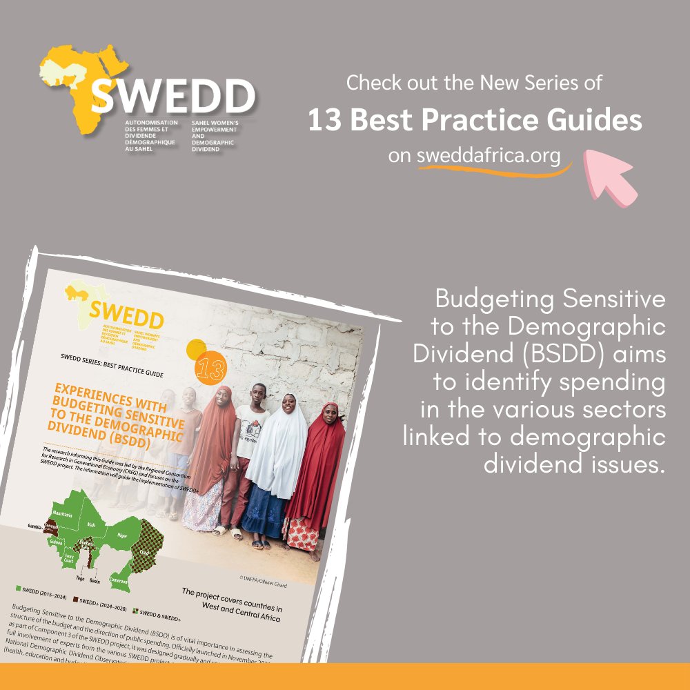 📢 Discover our #BestPractice Guide No. 13  providing valuable information on the process of developing a national budget analysis to maximize the demographic dividend.
👉🏿bit.ly/3wnhH5V
<a href="/BM_Africa/">africa bermudez </a>
<a href="/UNFPA_WCARO/">UNFPA WCARO</a>
<a href="/NafissatouDiop/">Nafissatou Jocelyne Diop</a>
<a href="/dienekeita/">Diene Keita</a>
#SWEDD