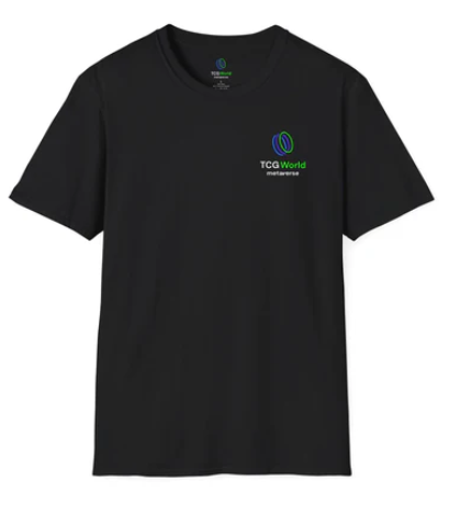 Rep your favorite metaverse with our TCG World shirt!  Get it in the store now!   #TCGWorld #TCGWorldMerch <a href="/OfficialTCGCoin/">TCG World</a>