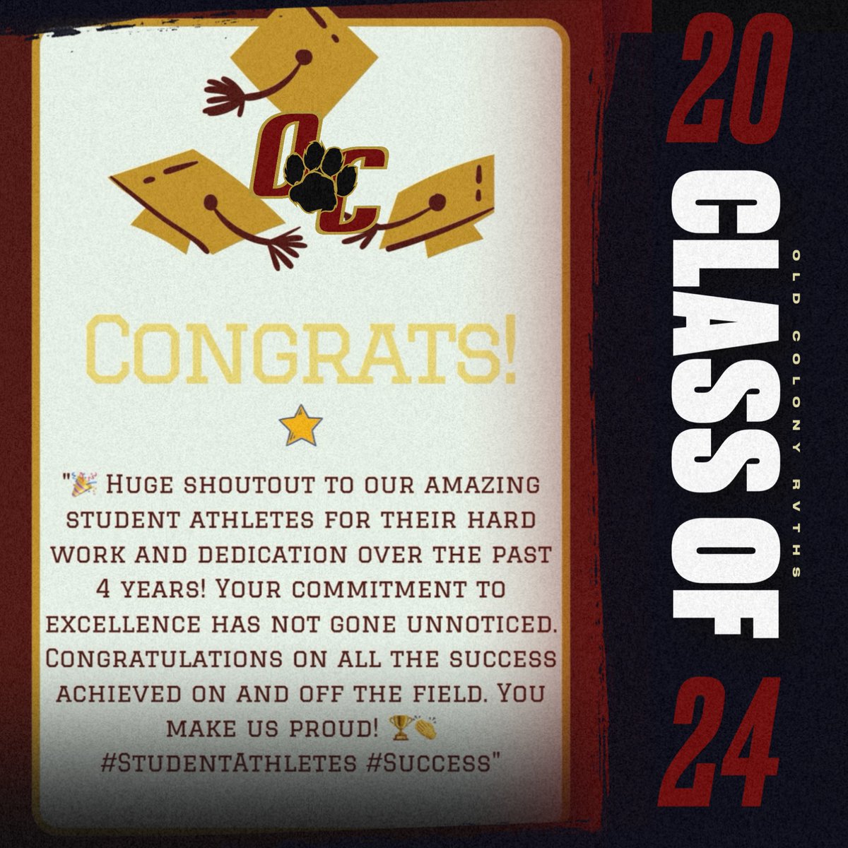👏🏽👏🏽 Woooooooo! Class of 2024!