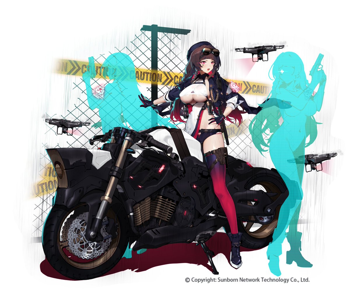 もうすぐ2年前の仕事画。両方を同時に修正しないために、まず通常版を描き終えてから、大破版を描きに行きます、🙏だから大破版は修正後のバージョンしかありません。今回は
黒い雨 降らせこの空 
黒い鉄格子の中で 
さあ与えよう正義を.mp3 