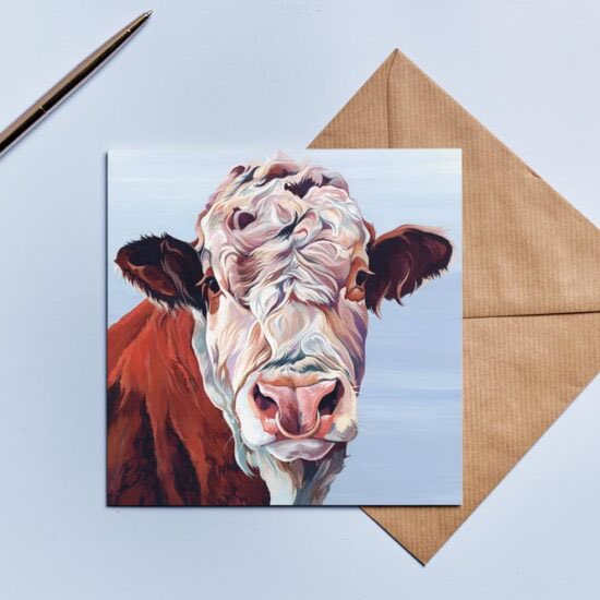Have a dad and who loves his cattle? The. We have Father’s Day all wrapped up! Let’s start with a card shall we. Oh Samson you handsome beast! #hereford #herefordcattle 

laurenscows.com/c/fathers-day/
