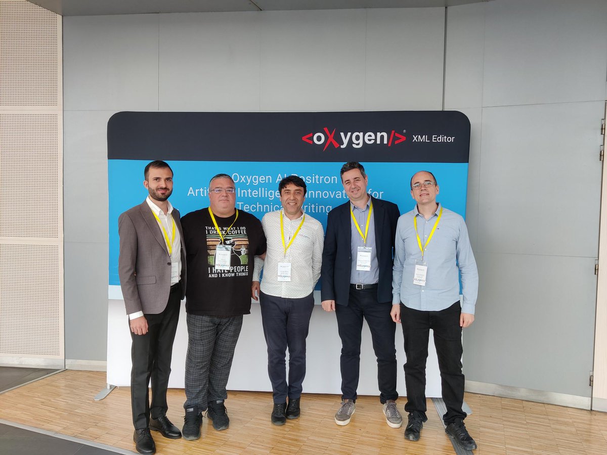 oxygenxml's tweet image. 🏰 Greetings from the picturesque city of Prague!
The Oxygen XML team has touched down and we're buzzing with excitement for today's Oxygen XML Users Meetup @xmlprague ! Join us and stay at the forefront of XML innovation!