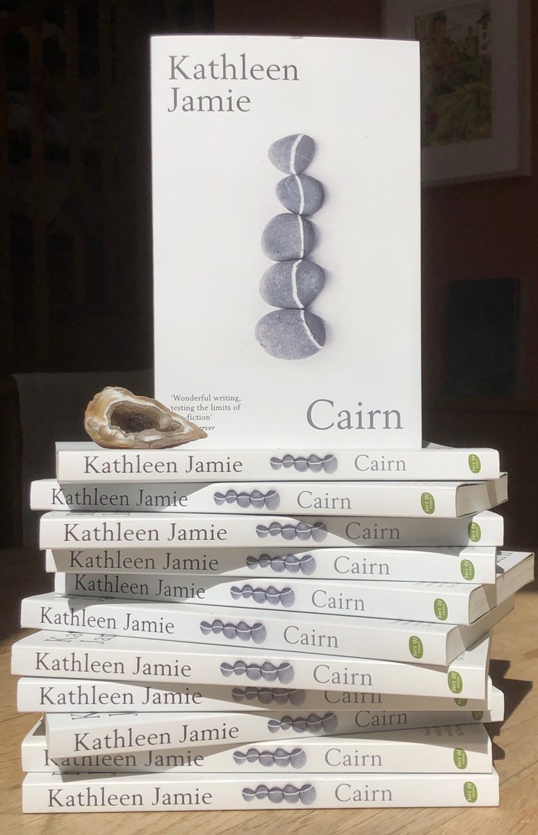 Kathleen Jamie (@kathleenjamie) on Twitter photo This is 'Cairn', to be published at midsummer. Notes, poems, micro-essays, acts of witness. 'Wonderful writing...a profound meditation on the precariousness of the planet.' Thank you <a href="/ObserverUK/">The Observer</a> and to <a href="/SortofBooks/">Sort of Books</a>, for making it a thing of beauty. This is 'Cairn', to be published at midsummer. Notes, poems, micro-essays, acts of witness. 'Wonderful writing...a profound meditation on the precariousness of the planet.' Thank you <a href="/ObserverUK/">The Observer</a> and to <a href="/SortofBooks/">Sort of Books</a>, for making it a thing of beauty.