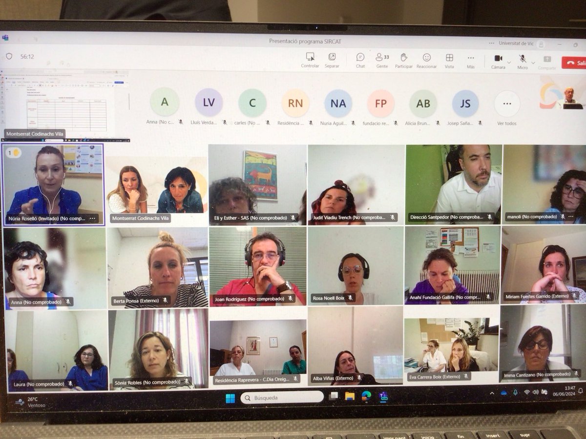 Xgba's tweet image. Iniciem il.lusio i compromis el SIRCAT, progr suport integral a centres residencials, amb 32 centres ee catalunya central! Moooltes gracies! ⁦@catedracpal⁩ ⁦@dsocialscat⁩ ⁦@salutcat⁩ ⁦@acragentgran⁩ ⁦@Feate2⁩ ⁦@HUSCVic⁩ ⁦@StAndreuSalut⁩