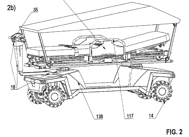 patentguys's tweet photo. WO17059830A1 Multifunctional rescue and transport robotic bed for outdoor and indoor use https://t.co/XjXYd1PyIf Dunno, looks like a #Cybertruck to me 😀 #markus https://t.co/d4DOIXQHZ9