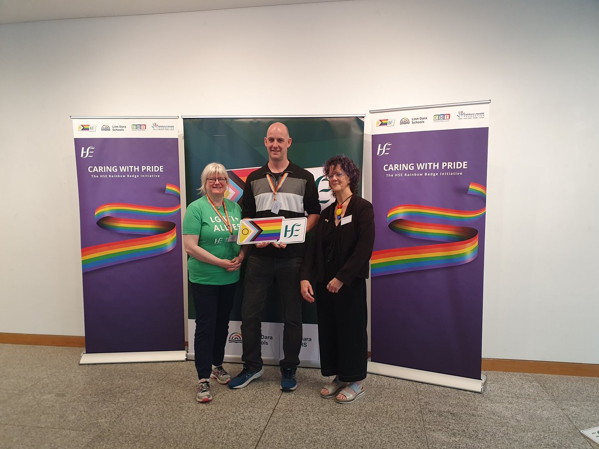 Fantastic representation from experts, service providers, academics, service users and other champions for the #RainbowBadgeInitiative at today's #CaringWithPride conference in Dublin  <a href="/HSELive/">HSE Ireland</a> <a href="/LinnDara/">Linn Dara CAMHS (Child & Adolescent Mental Health)</a>
<a href="/CHI_Ireland/">Children's Health Ireland</a> @HW_DSKWW