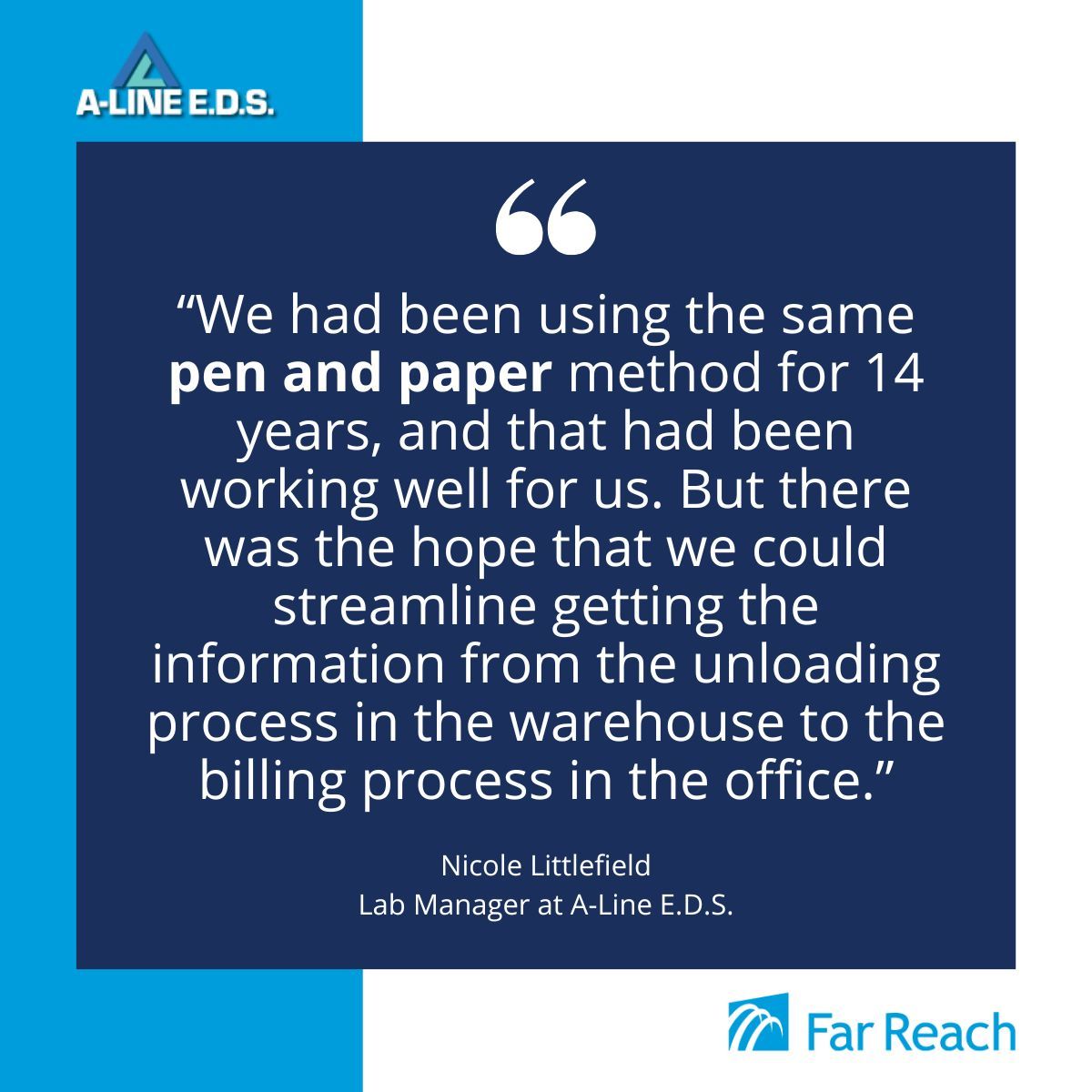 Custom processes often require custom software. A-Line E.D.S.'s manual processes were well defined, but paper and Excel alone had too many risks. So they worked with Far Reach to build a custom platform around their proven processes.

buff.ly/3s3UGmk