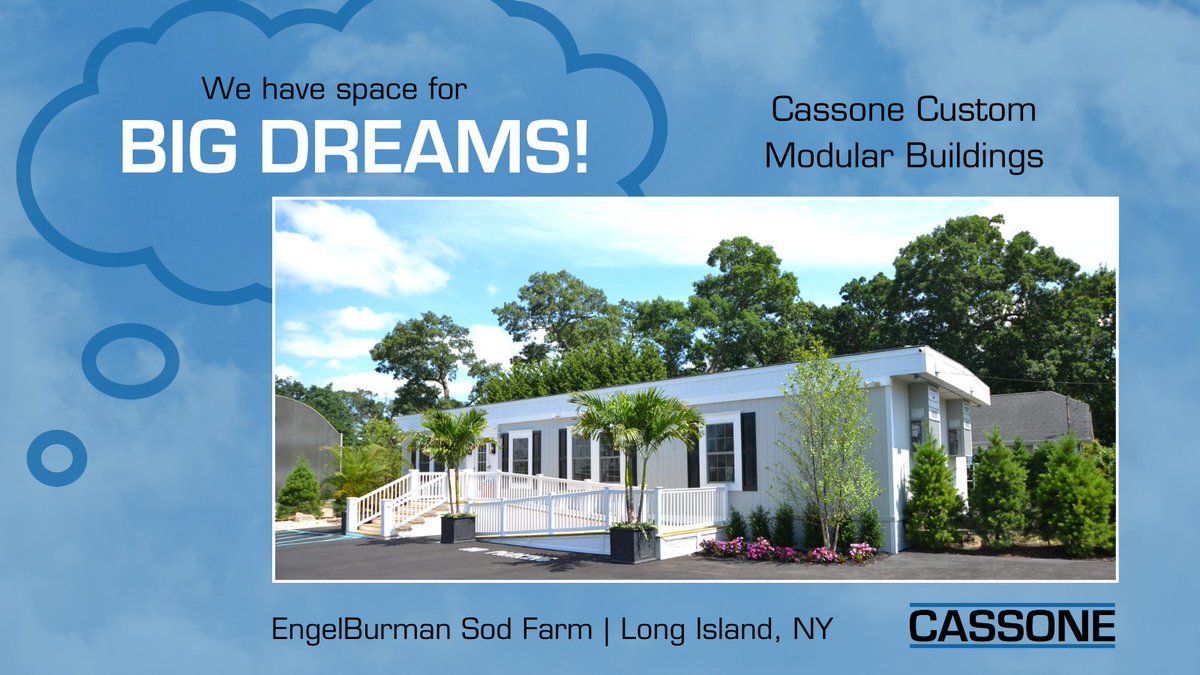 cassonecompany's tweet image. ✨ Dream big and build bigger! Our custom modular buildings offer unlimited possibilities, from cozy offices to expansive administration buildings. Cassone creates the perfect space for your BIG dreams. 💭

#Cassone #DreamBig #CustomModularBuildings