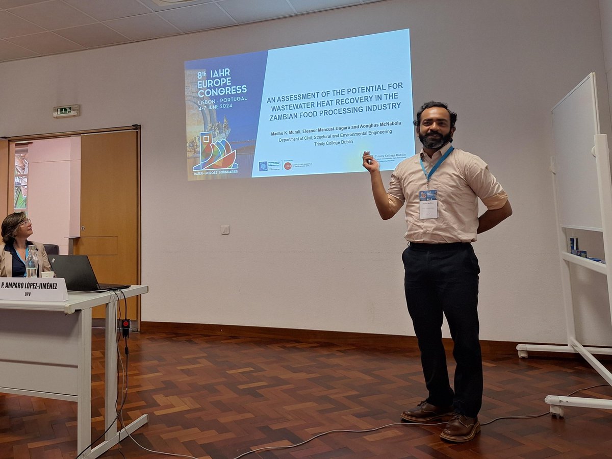 Congratulations to REHEATZ team member <a href="/MuralMk/">Madhu Krishna Murali</a>  on a successful presentation at the <a href="/IAHR/">IAHR 💧</a> Europe Congress in Lisbon yesterday! Thanks to <a href="/LNEC_PT/">LNEC</a> for hosting a great event, we look forward to the proceedings of the conference