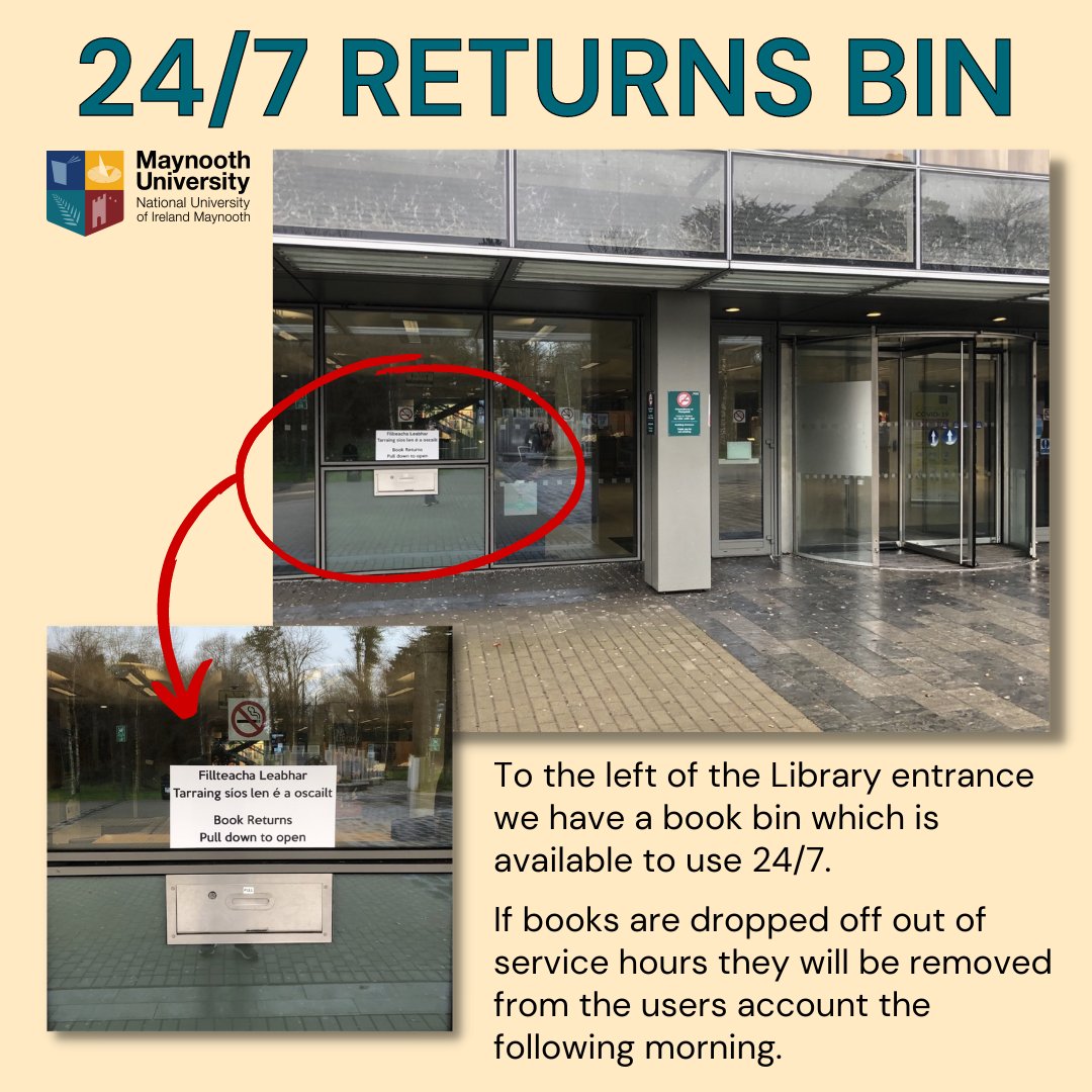library_MU's tweet photo. Can't make it to the Library while we are open? Did you know we have a 24/7 book bin located left of the @library_MU entrance! #MULibrary #bookreturn https://t.co/U4ACYyms1o