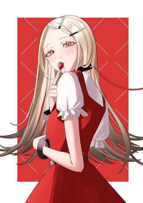 「blonde hair white border」 illustration images(Latest)