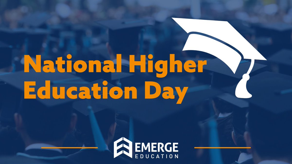 EmergeEdu's tweet photo. Celebrate National Higher Education Day with Emerge Education! 🎓

On June 6th, we honor the transformative power of higher education and its ability to shape futures and drive global progress.

#NationalHigherEducationDay #HigherEducation #EmergeEducation #StudentRecruitment https://t.co/W9Y744QcF9