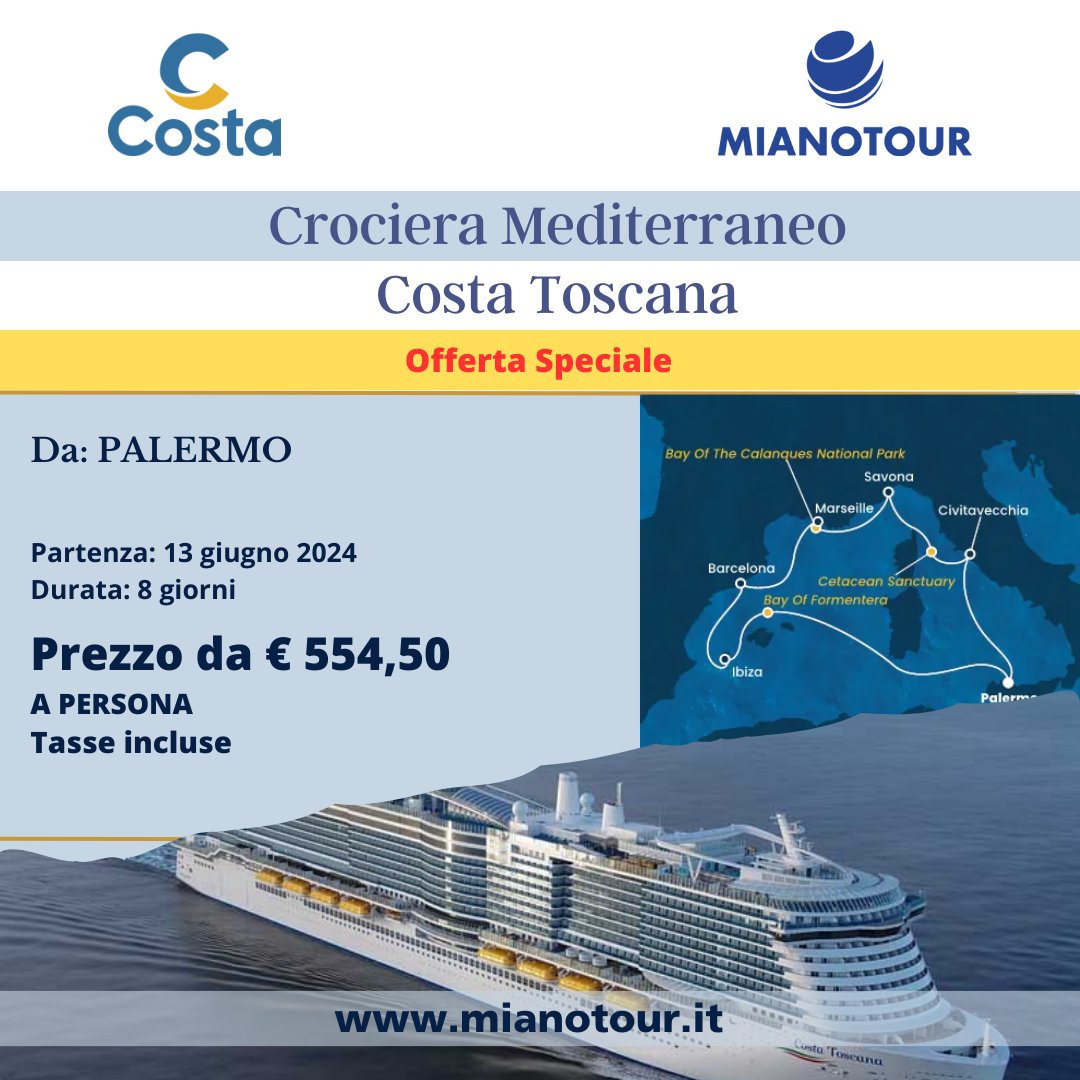 mianotour's tweet photo. Prenota oggi stesso su Mianotour e vivi un'esperienza indimenticabile!"
https://t.co/dsAdRPdyOs

#crocieramediterraneo #crocieraspagna #crocierabaleari
#crociere #vacanzaincrociere #crociereitalia #viaggiareinmare #vacanzeinmare #crociere2024 #esperienzeincrociere #costacrociere https://t.co/0WZifvIYff