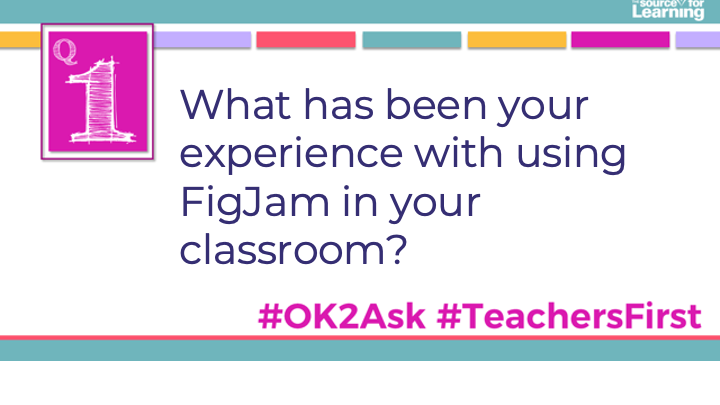Q1: What has been your experience with using FigJam in your classroom?

#OK2Ask
#TeachersFirst