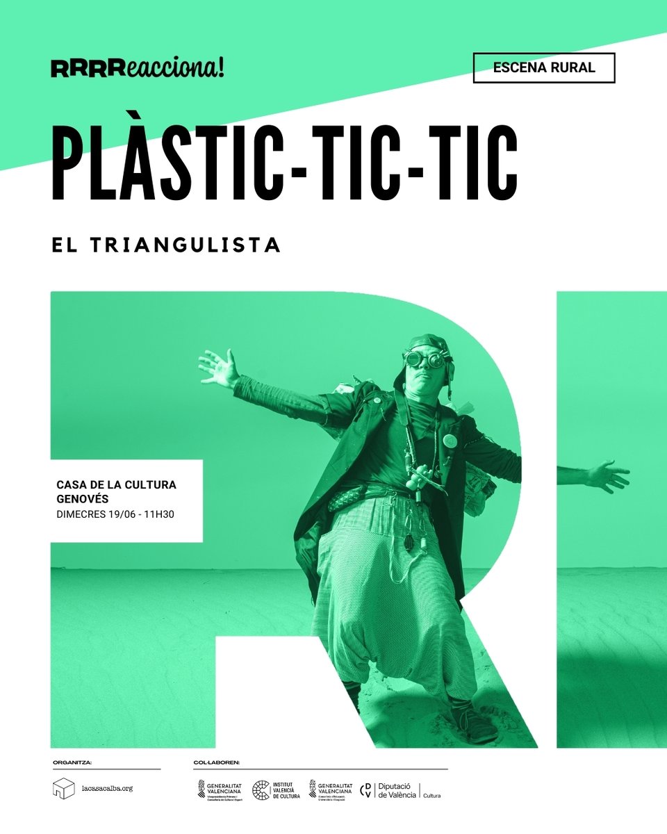 En juny, tornem a la carretera amb Escena Rural #ArtEnRuta 🤸‍♀️🎪🎸

Apropem peces escèniques innovadores als xicotets pobles i escoles rurals valencianes.

📌08/06 > Benimodo (la Ribera Alta)
📌19/06 > El Genovés (la Costera)

Més info: escenarural.org