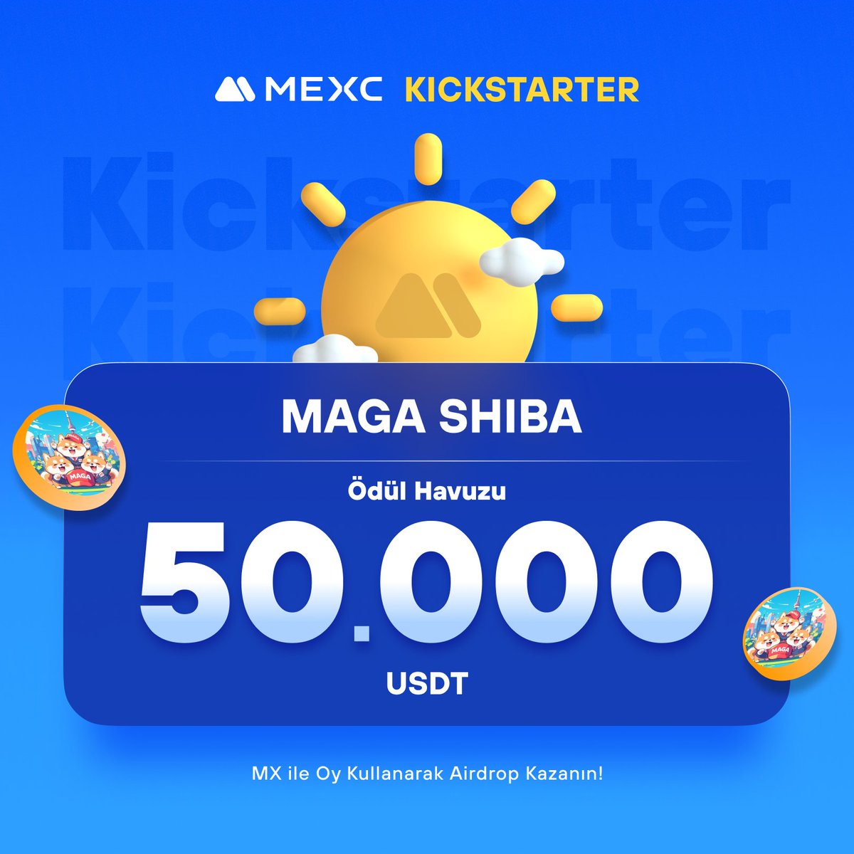 MEXC_Topluluk's tweet photo. 🚀 #MEXCKickstarter - @MAGASHIBMS #MAGASHIB Projesi için Oy Kullanın, 50.000 $USDT Airdrop Kazanın!
🗳️ Oylama Tarihi: 6 Haziran 2024 15.00 - 7 Haziran 2024 14.50
📌 Ayrıntılar: https://t.co/aEr80LjVDa
#MEXCTürkiye #MXToken #MX #BTC https://t.co/7WCX1dzFyz