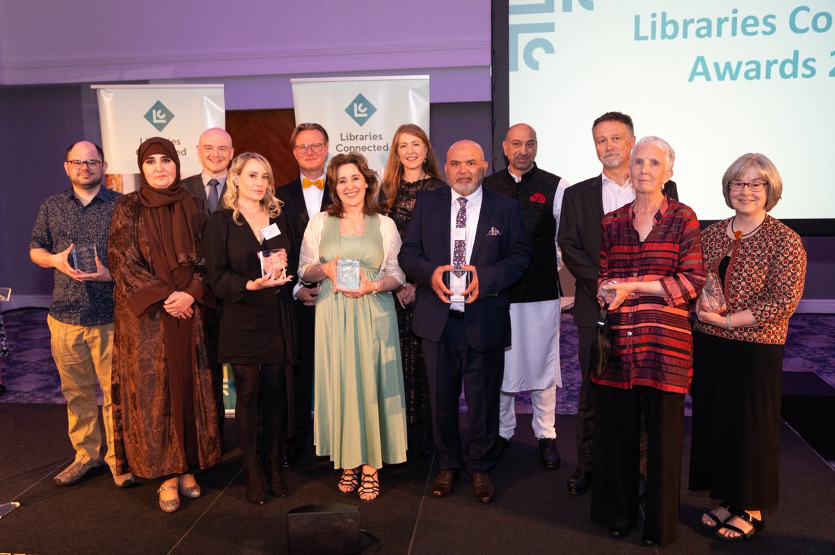 libsconnected's tweet photo. Here are the Libraries Connected Award winners for 2024, accompanied by @HunterIsobel, @edward_jewell, @ayubkhan786 and Nick Forster from
@OverDriveInc. OverDrive's headline sponsorship allows us to celebrate the achievements of public #Librarians. https://t.co/7eugdGAEUi https://t.co/S0Exobex4T