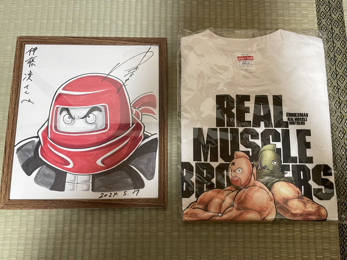 今日はゆでたまご先生のサイン色紙が届きました！カラーリングも応募の