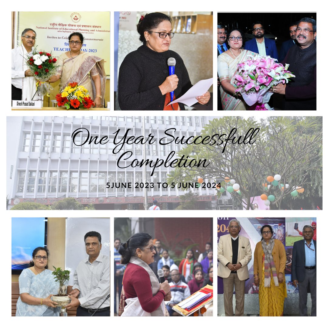 NIEPA_Official's tweet image. Her invaluable guidance and visionary leadership have been instrumental in steering our institute towards excellence and innovation.