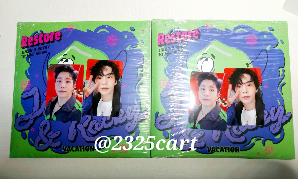 2325cart's tweet photo. wts lfb ph

ASTRO JINJIN&amp;ROCKY "RESTORE" ALBUMS (staycation / vacation)

↬ unsealed (own pulls)
↬ complete inclusions
↬ mint condition
↬ 400 ea / 350 payo

ꕥ DM for questions 

🏷 wts lfb astro aroha jinjin rocky 라키 진진 아스트로 restore jinrock  #2325cartsells https://t.co/y0kQSTpl40