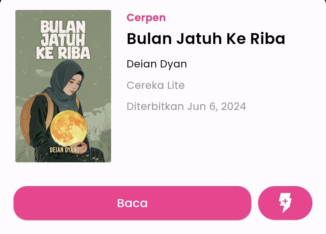 CerekaApp's tweet photo. "Bulan Jatuh Ke Riba" kini boleh dibaca percuma di Cereka!

Jom download dan baca tanpa had di Cereka hari ini https://t.co/3BVfRqJLZL https://t.co/zXWKk6QgTX