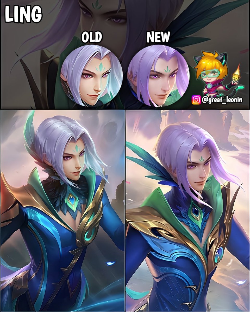 VoltaLeonin's tweet photo. Remodel Ling &amp; Remodel Yu Zhong artwork, suka yang mana https://t.co/n3gjUq0Mn9