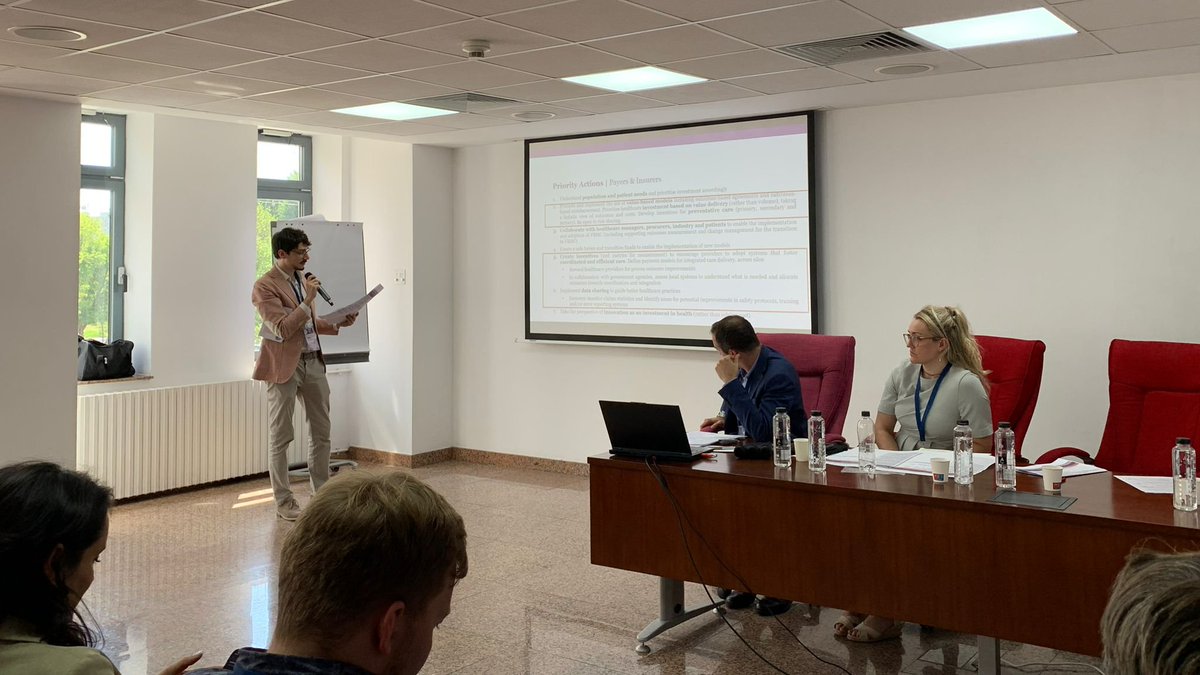 <a href="/ValueInHealthEU/">European Alliance for Value in Health</a> A group discussed #health professionals and priority actions to start with.
▶️ Identifying which outcomes matter the most to patients
▶️ Empowering patients through joint decision-making
▶️ Educating patients on #treatment
▶️ Encouraging patients to share their outcomes #data