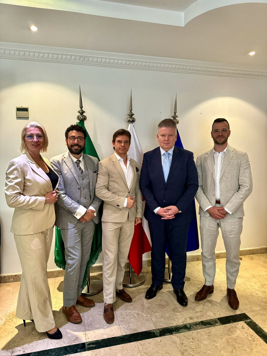 RobertRostek's tweet photo. A very active day with Polish business companies already present in the Kingdom of Saudi Arabia
🇵🇱🇸🇦
#AEROPACT
Sebastian Golus CEO
Hubert Topolinski
#Software_House
Darek Kociecki
#DevAbundance
#Fundacja #OGDM
Kuba Lang CEO
#TRUSENSE
Jan Boberek CEO
Damian Lewandowski https://t.co/UNuEOLSJCD