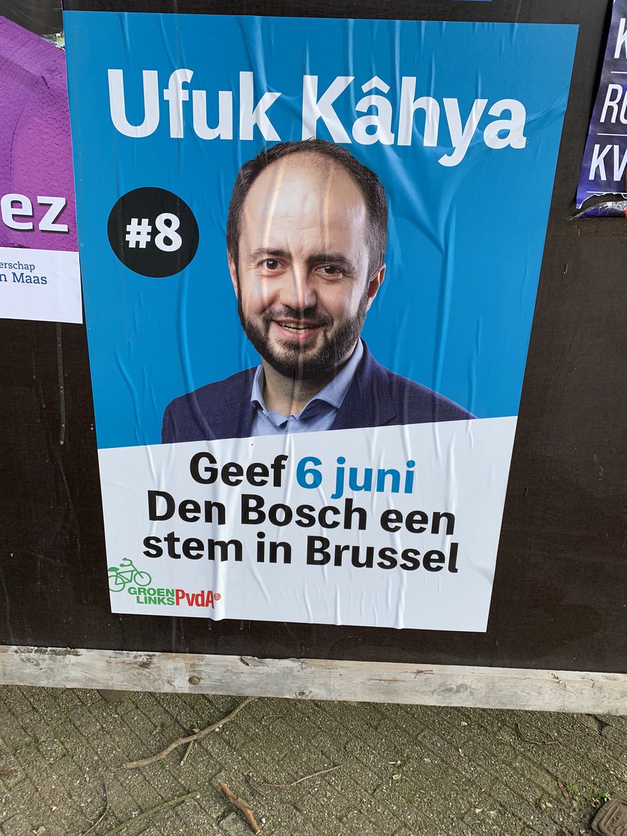 Gestemd #VoorEuropa, uiteraard op <a href="/GroenLinks/">GroenLinks</a>(-PvdA), #8 <a href="/UfukKahya/">Ufuk Kahya</a>, een kandidaat die zich zeker in zal zetten voor jongeren, talentontwikkeling, duurzaamheid en de regio